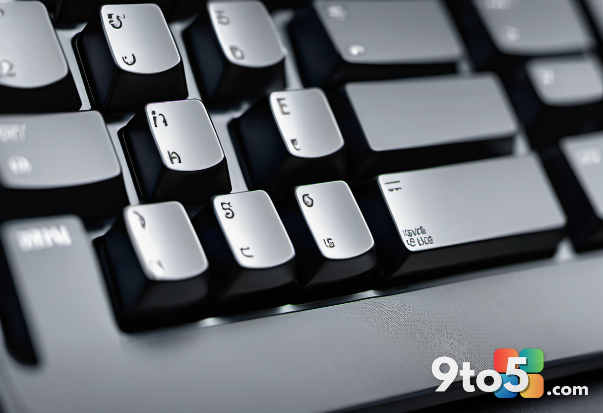 A close-up shot of a hand typing on a mechanical keyboard with backlit keys, reflecting code on the screen above. The at