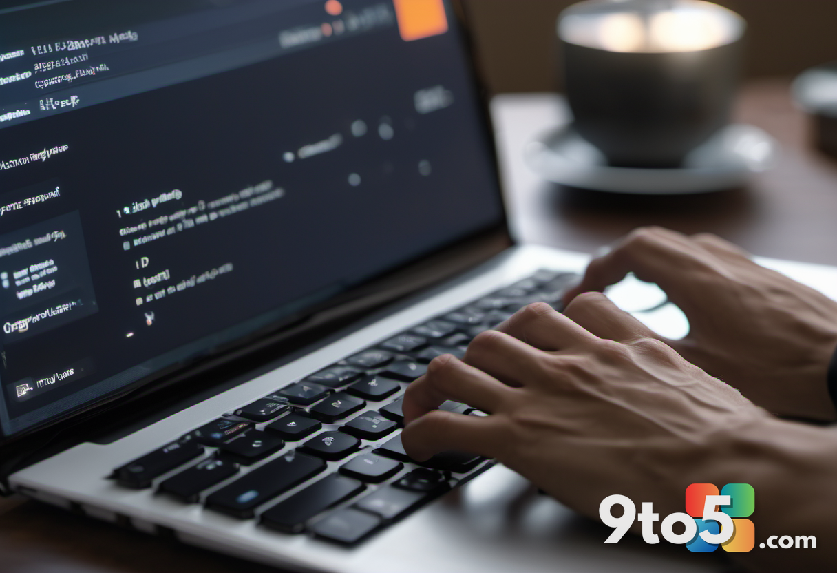 A close-up of a person typing on a laptop keyboard with a blurred background, representing everyday users relying on old