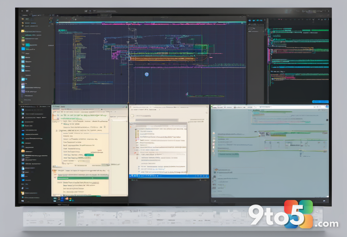 A split-screen view showing a user coding on the left with a small, pinned tutorial window floating clearly over the cod