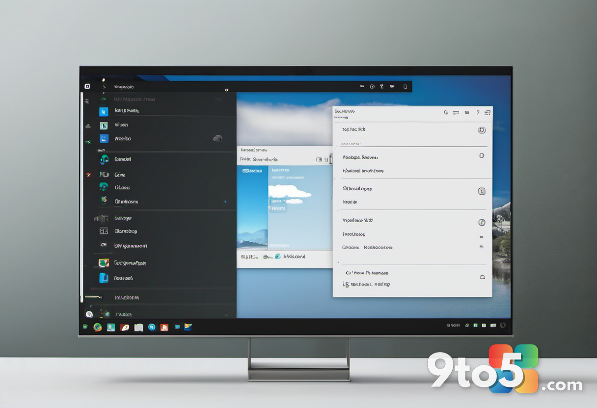 A close-up view of a settings menu on a computer screen highlighting a toggle switch labeled 'Taskbar Size' with options