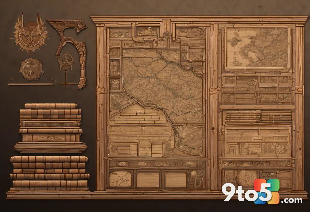 A nostalgic, slightly pixelated image of the Diablo 2 logo on a wooden sign, with a subtle glow and a background of anci