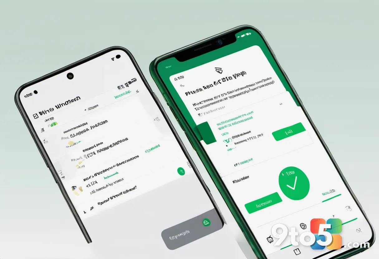 Close-up of a hand holding a smartphone displaying a digital receipt with a large green checkmark, symbolizing a success