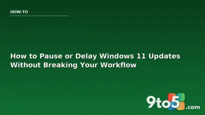How to Pause or Delay Windows 11 Updates Without Breaking Your Workflow