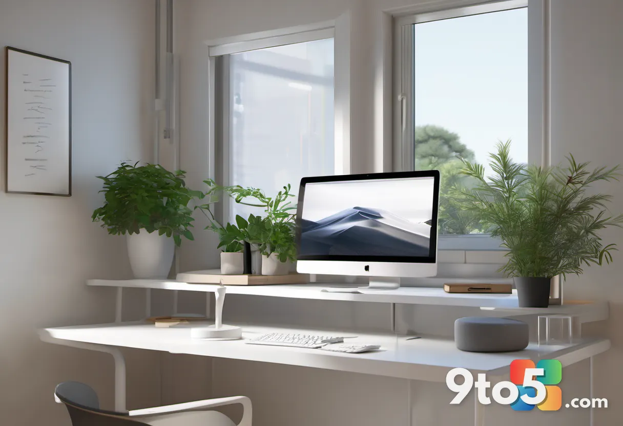 A minimalist desk setup with a single monitor displaying a terminal window, a notebook with handwritten notes, and a sma