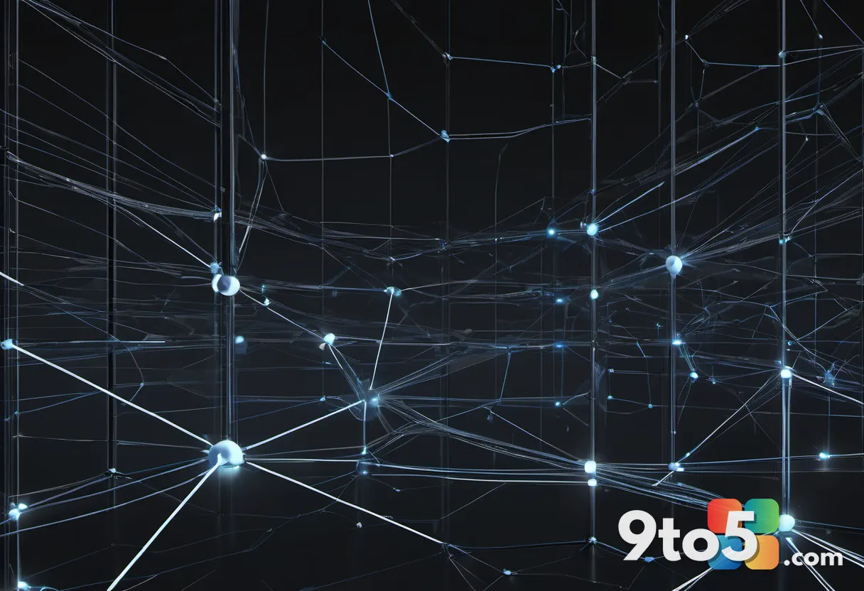 An abstract digital illustration of disconnected network nodes floating in a dark space, representing service interrupti