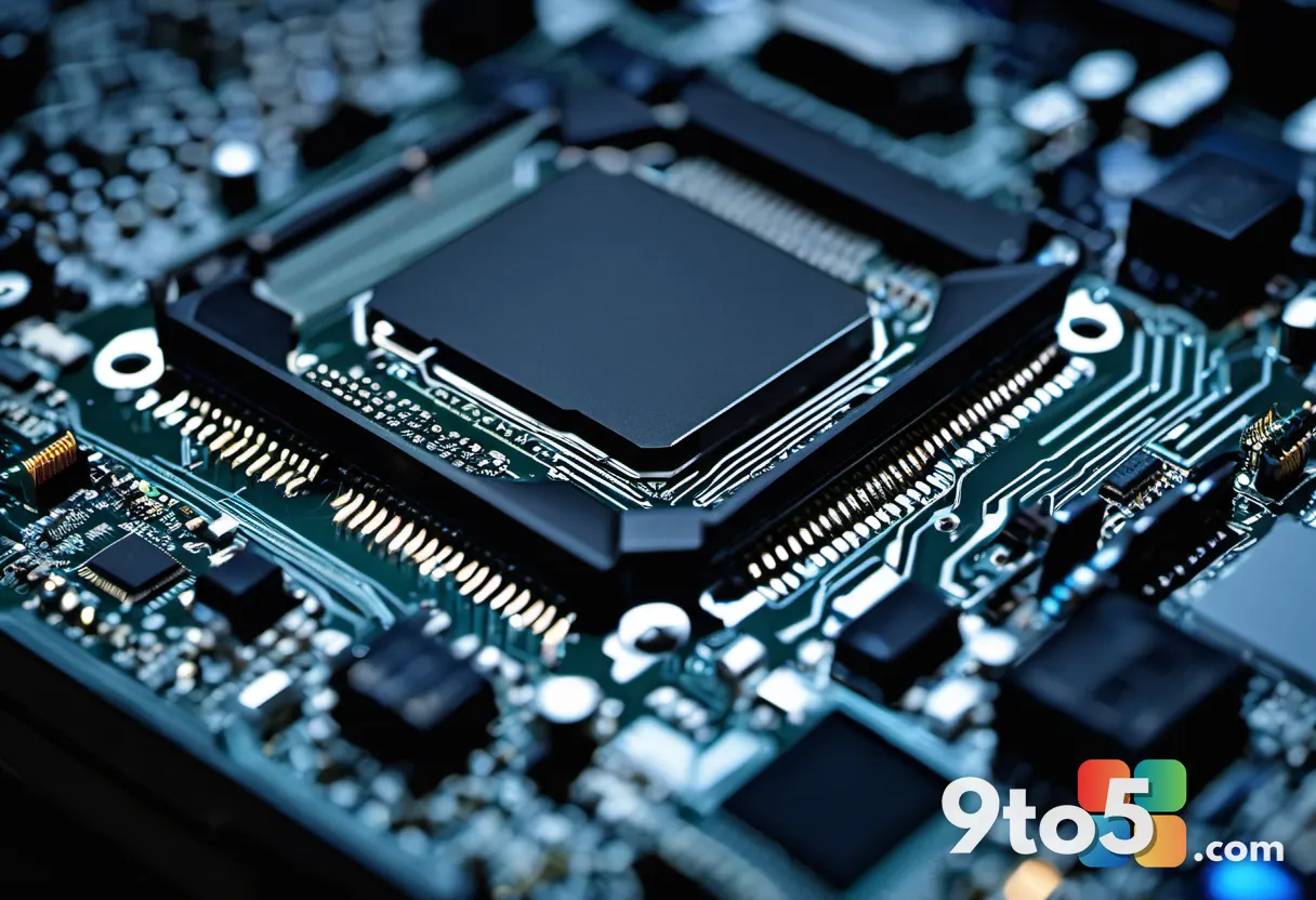 A close-up of a computer motherboard with various components, symbolizing the rising cost and complexity of PC hardware 