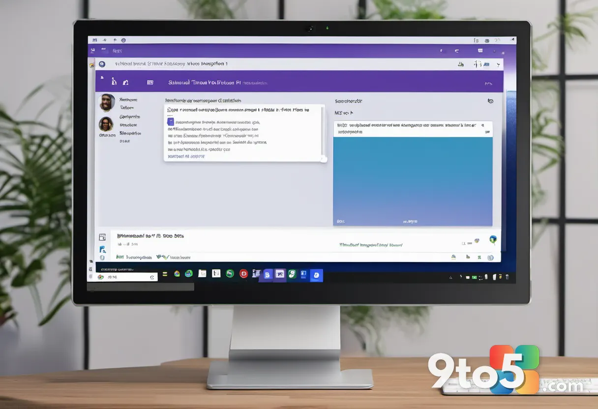 A close-up of a computer screen displaying a Microsoft Teams chat window with a 'paused' notification overlay, soft focu