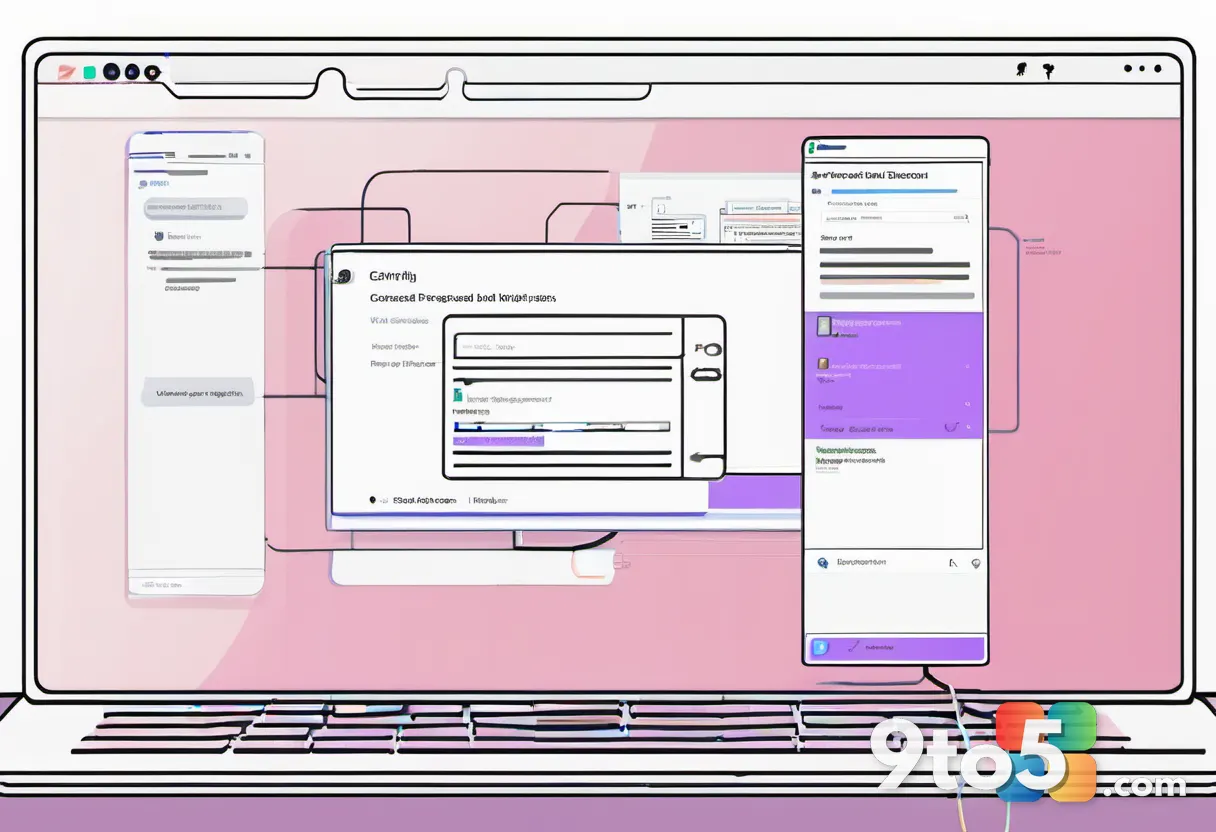 A split-screen illustration showing a fake login page on the left and a legitimate server response on the right, connect