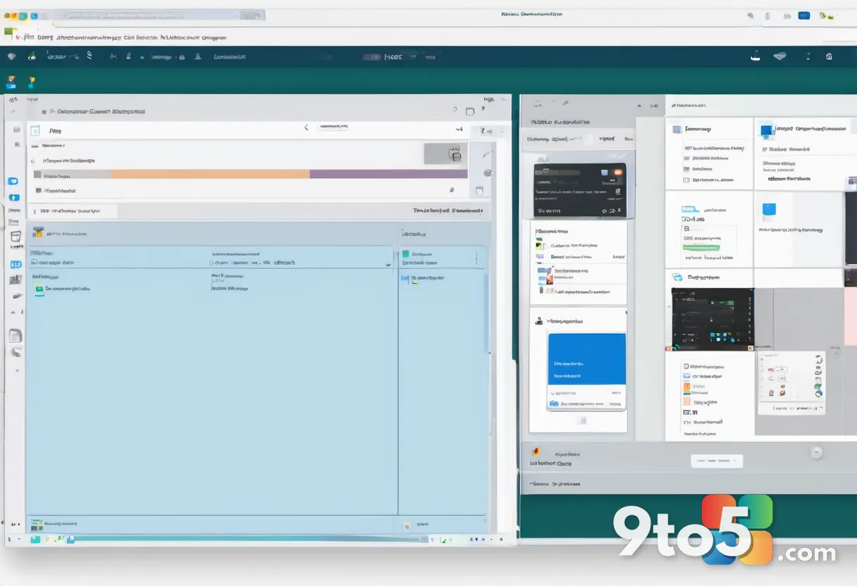 A split-screen digital workspace showing a spreadsheet on the left and a minimized video call window on the right displa