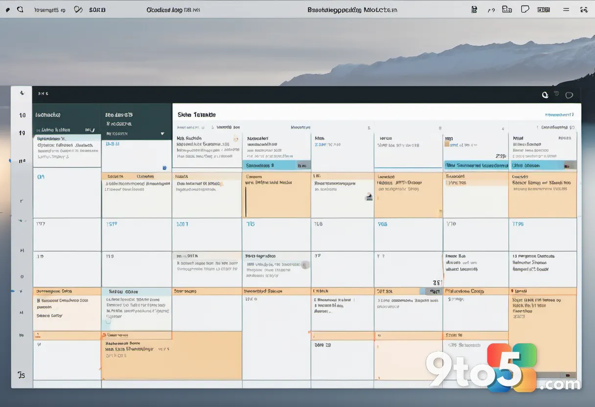 A close-up of a digital calendar interface showing meeting details and AI-generated summaries, with a subtle glow effect