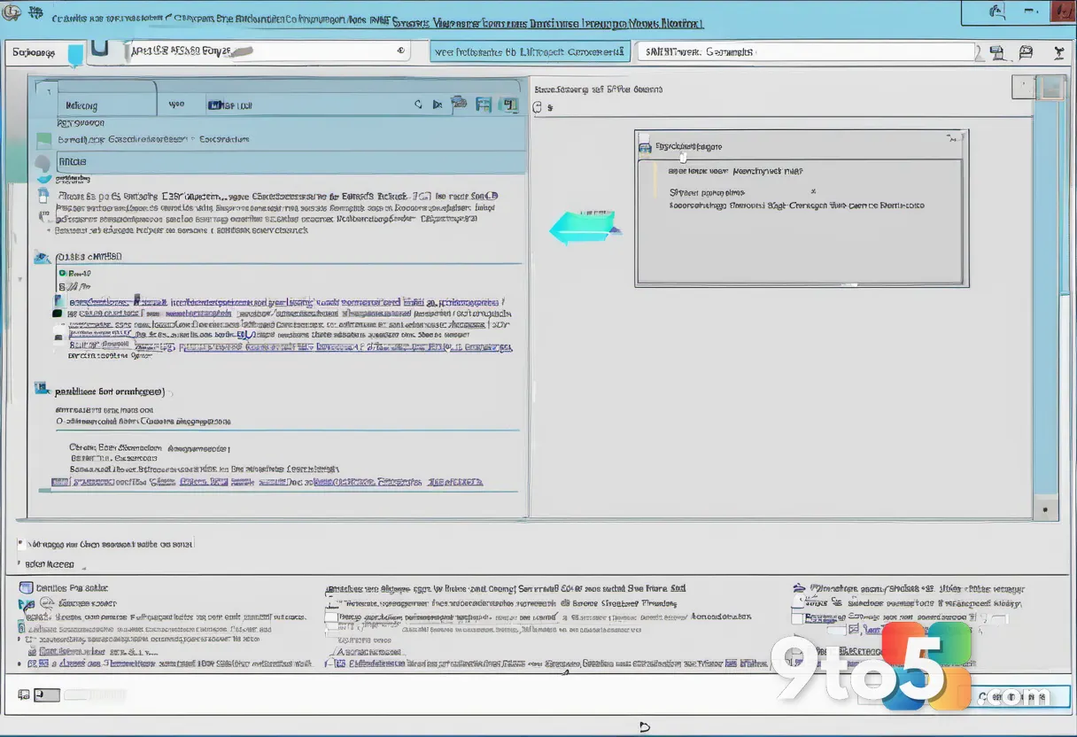 A close-up of a Windows Recovery Environment menu interface on a monitor, showing abstracted text lines and a highlighte
