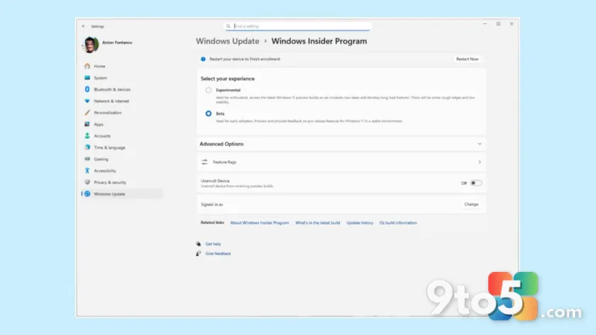New Windows Insider channels roll out to all Windows 11 users in Update