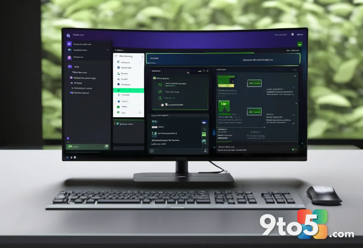 A modern Windows 11 desktop interface displaying the Nvidia Control Panel with an ARM64 driver version highlighted, clea