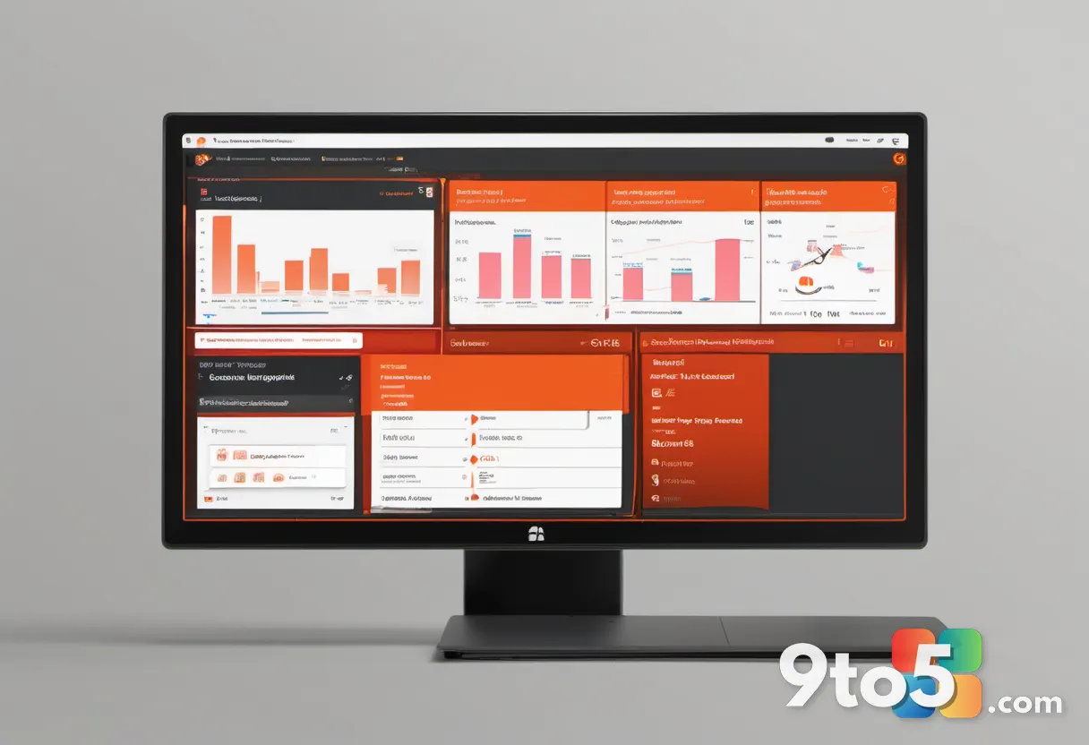 A close-up view of a computer screen displaying a security dashboard with red warning icons and vulnerability counts hig