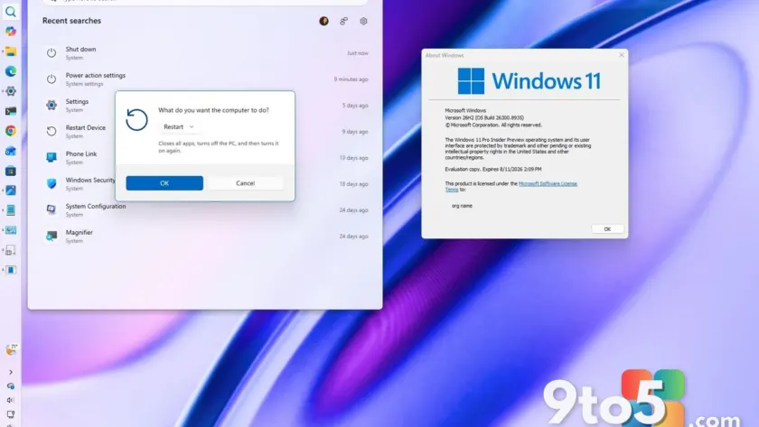 Windows 11 26H2 Update: Movable Taskbar, Smarter Search, and More Start Menu Control