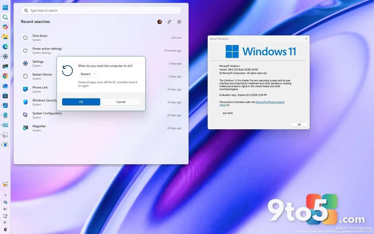 Windows 11 26H2 Update: Movable Taskbar, Smarter Search, and More Start Menu Control