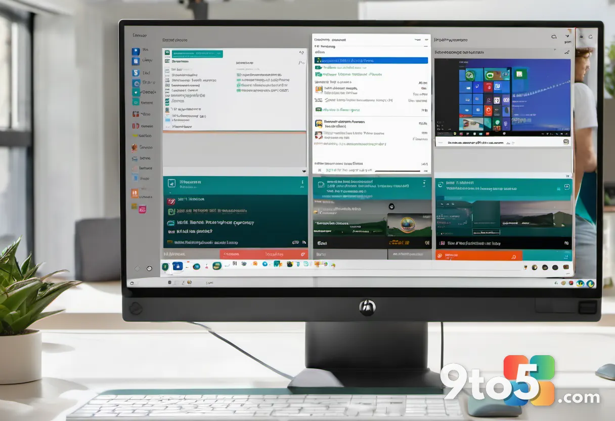 A split-screen illustration showing the Windows 11 Start menu before and after customization, with toggle switches and s