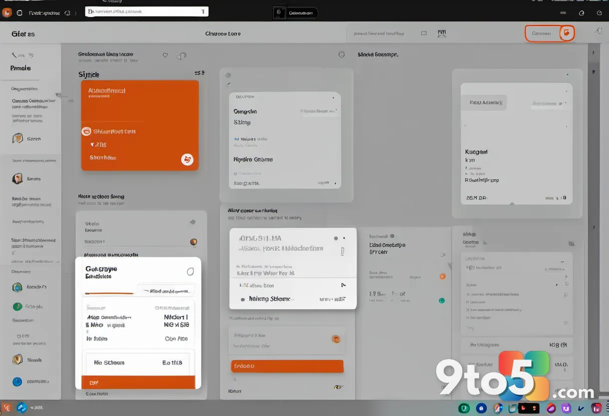 A split-screen comparison showing a cluttered old settings menu on the left and a sleek, modernized account profile card