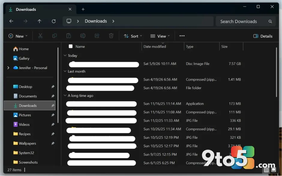 Windows 11 File Explorer Just Updated Its File Size Display