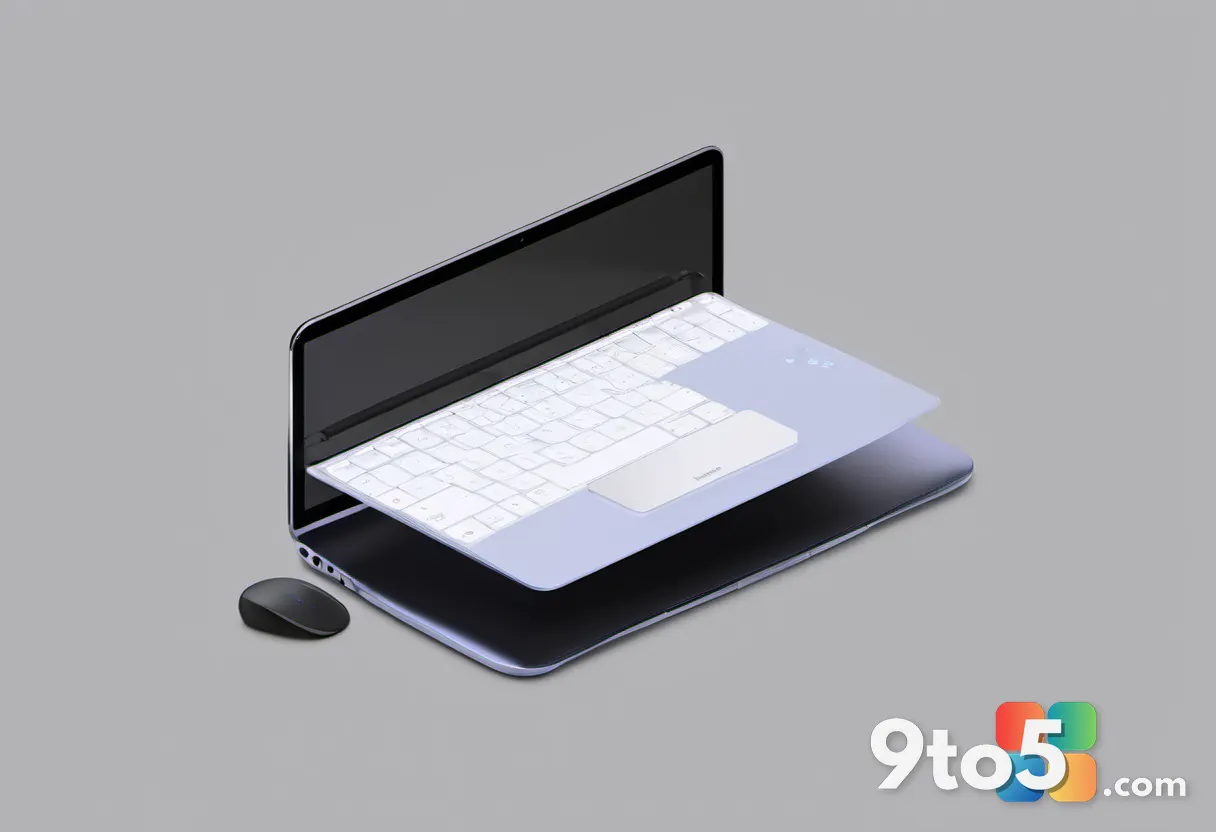 A side-by-side comparison graphic showing a Windows 11 touchpad icon with a resizable zone highlight on the left and a m