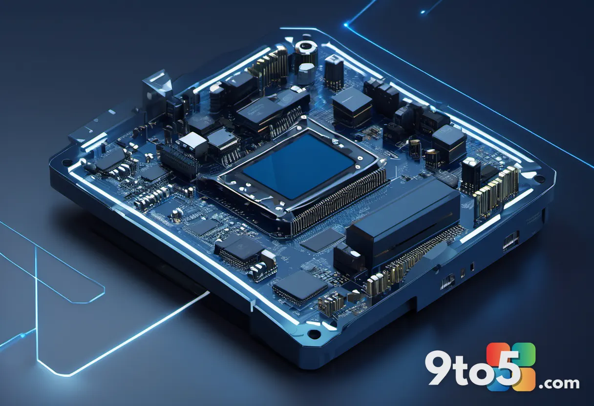 A stylized digital illustration of a secure boot shield protecting a circuit board, rendered in dark blue and silver ton