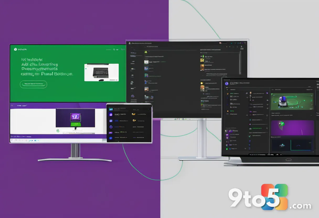 A split-screen graphic comparing a free ad-supported gaming session with a premium ad-free session, using Xbox branding