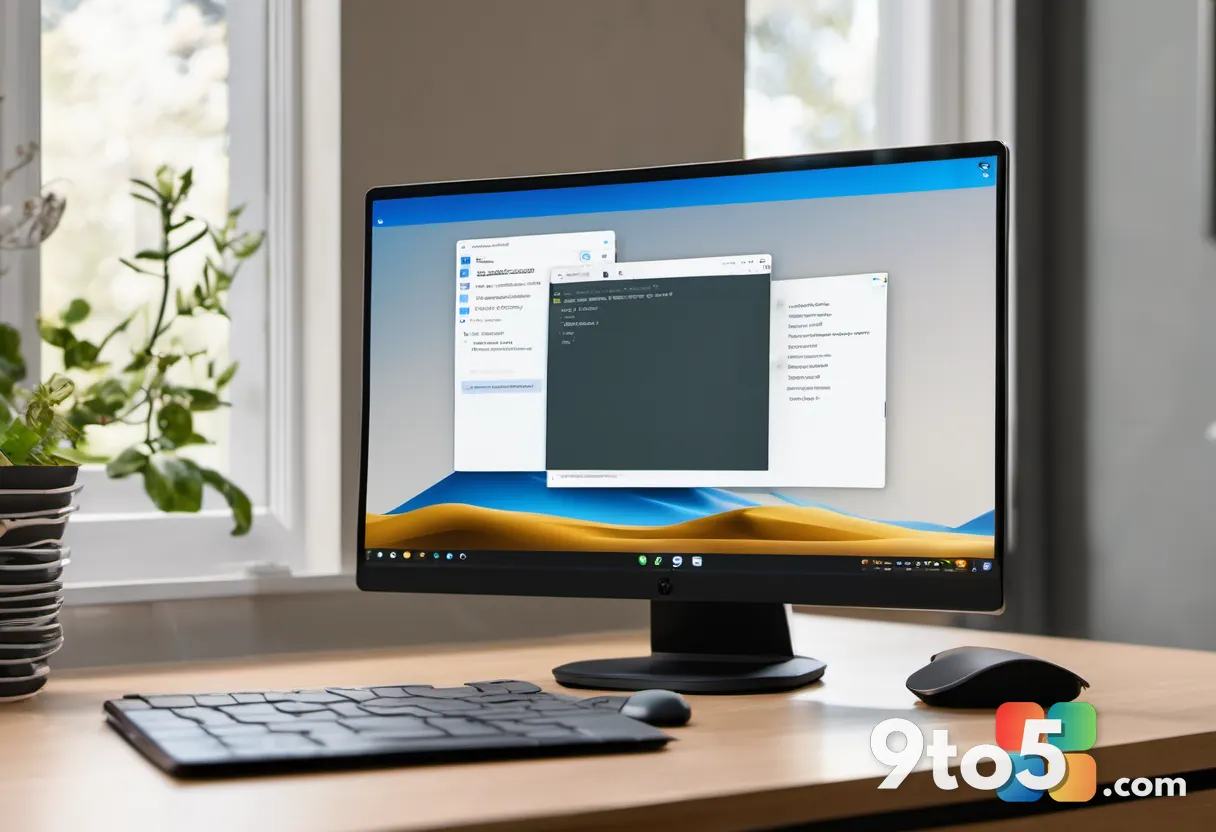 Close-up of a Windows 11 clipboard manager panel on a monitor, with an iPhone resting nearby showing a matching copied i