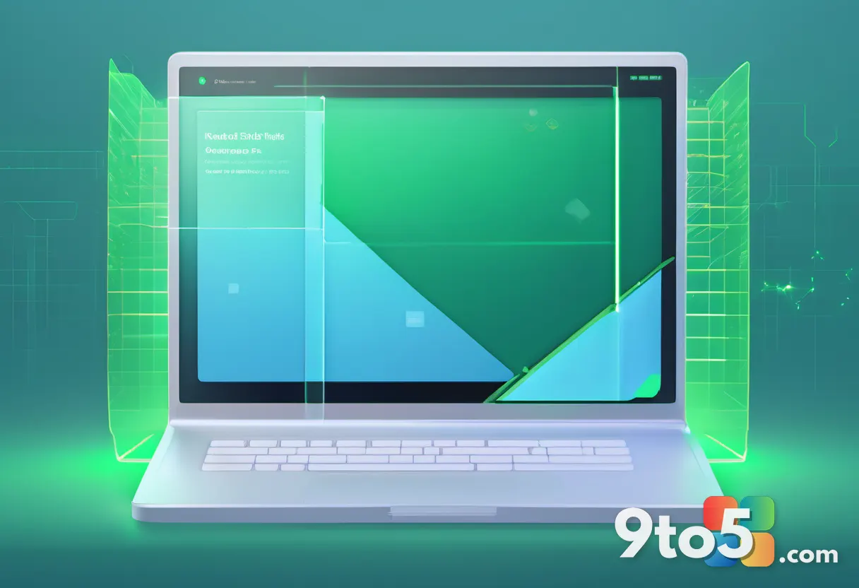 An illustration of a digital shield protecting a user's laptop from various online threats like hackers and data tracker