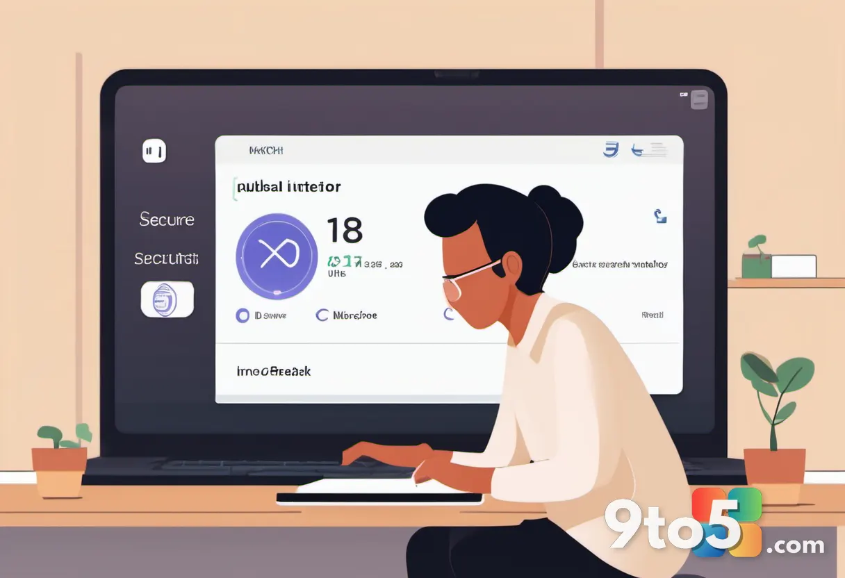 A person using a laptop on a coffee shop Wi-Fi with a digital lock icon overlay, representing secure public internet usa