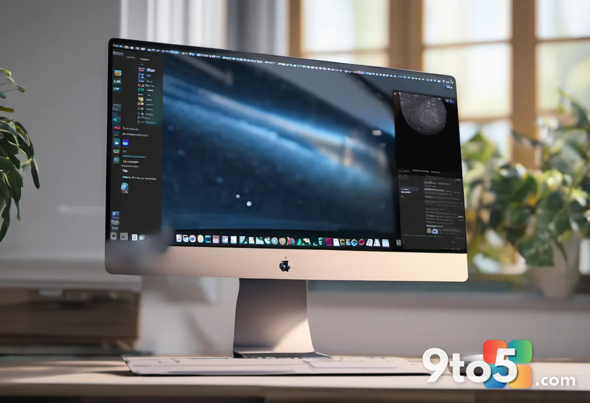 A close-up of a macOS desktop with a magnifying glass highlighting interaction logs, soft focus background, realistic st