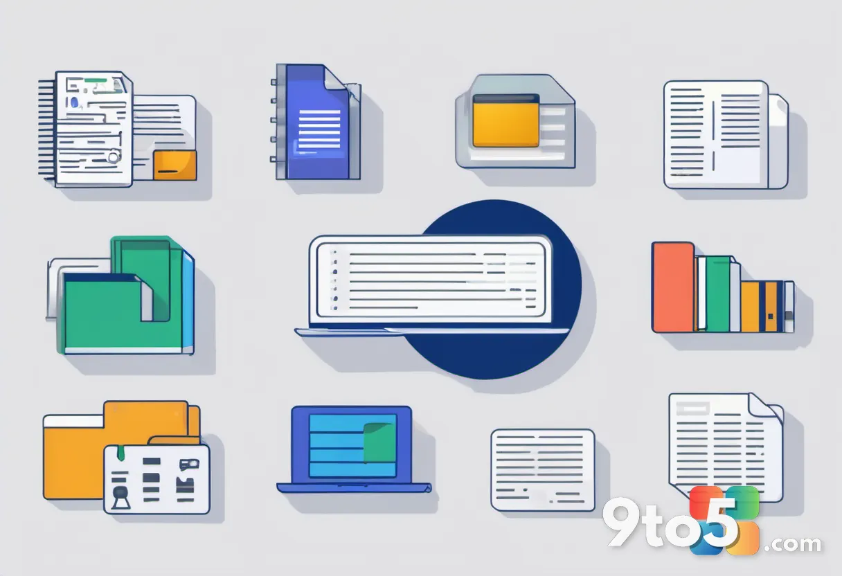 An illustration of various document icons, including Markdown and text files, flowing into a central Copilot Notebooks l