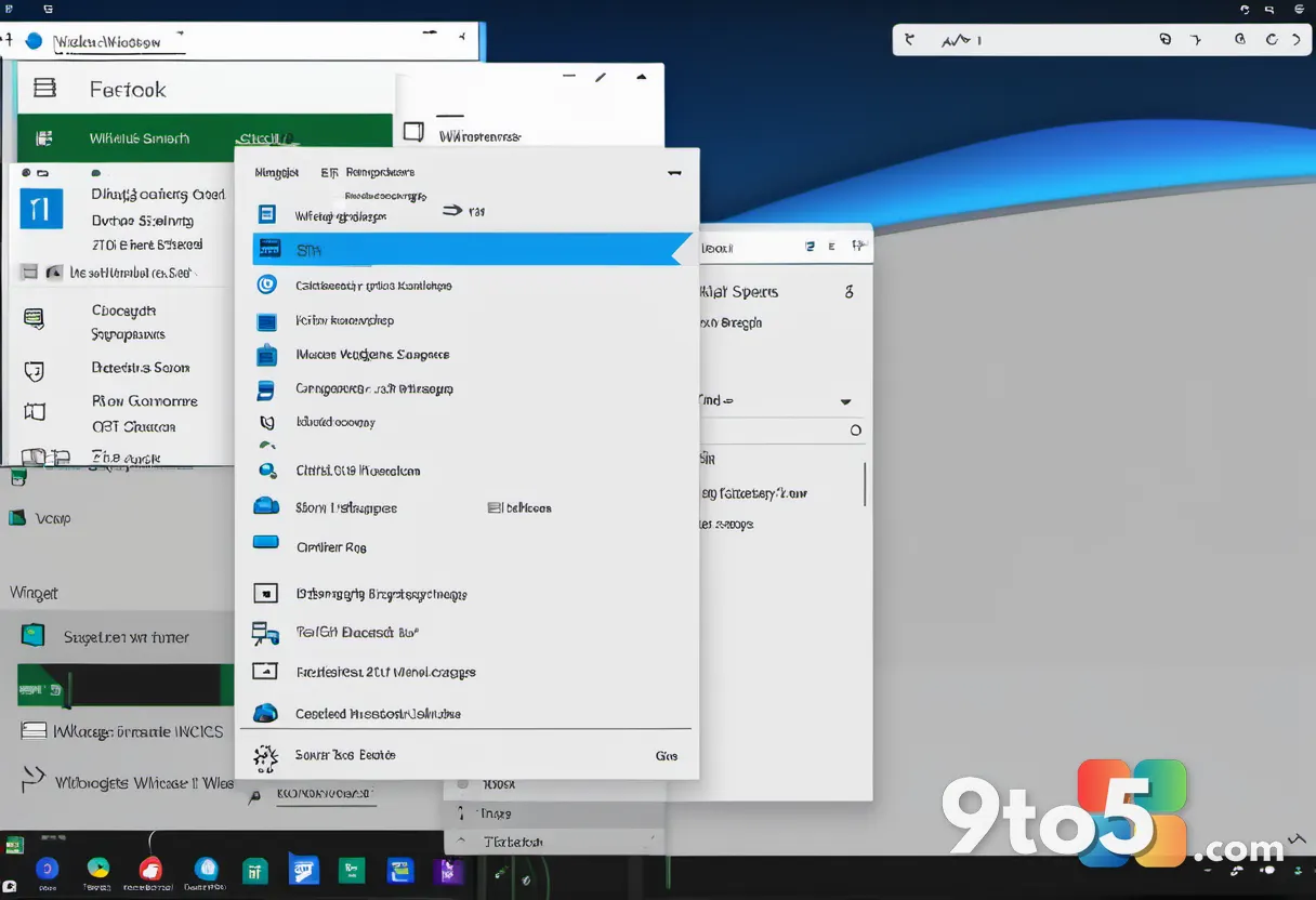 The Windows 11 Settings window open to the Taskbar section, highlighting the Widgets toggle switch in the off position.