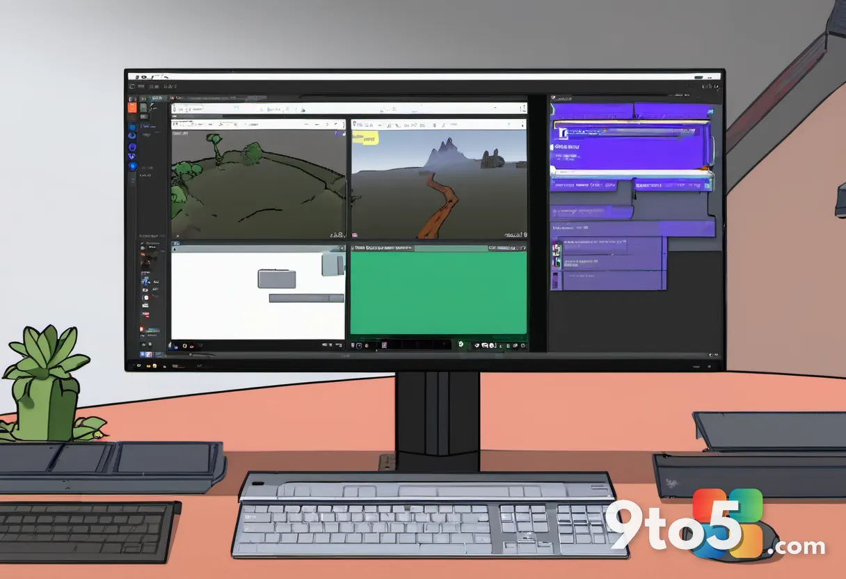 A close-up of a Windows 11 desktop showing the MS Paint window with a DOOM HUD visible inside, alongside a Python icon a