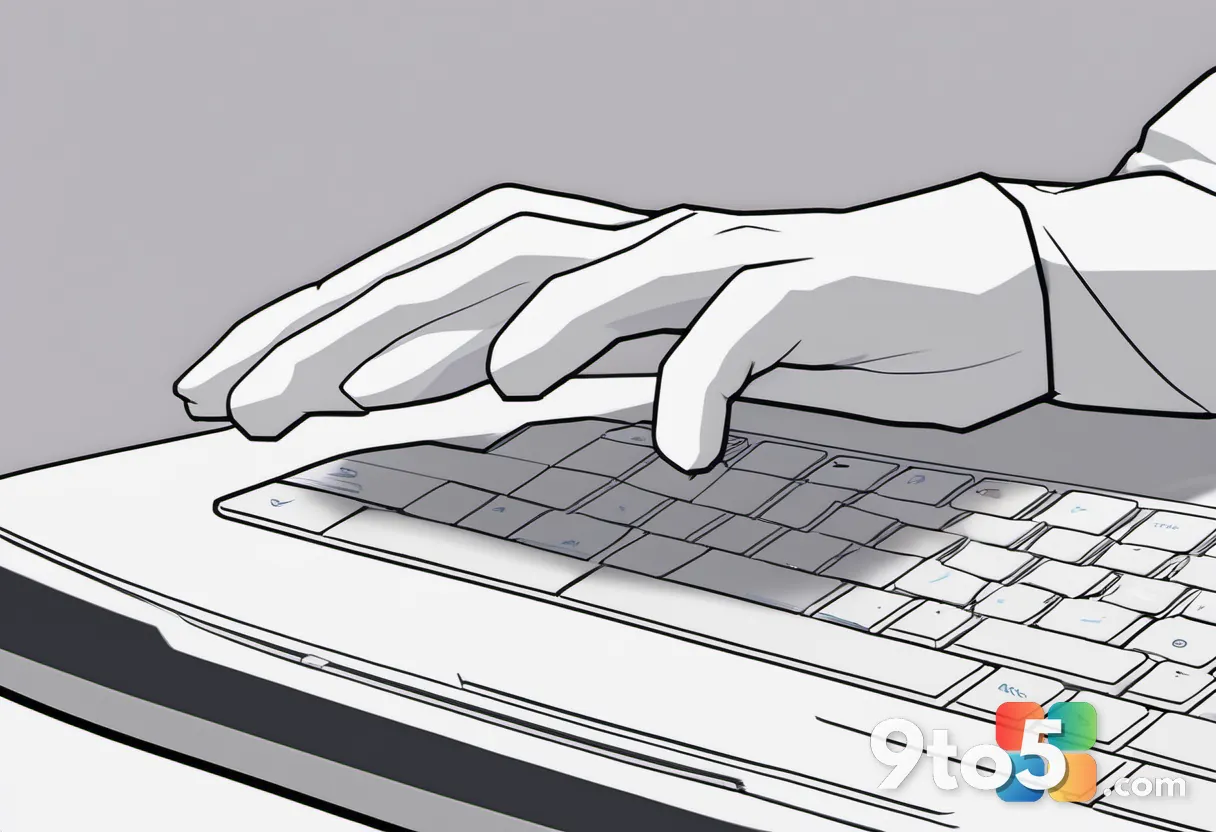 Close-up of a hand hovering over a mouse cursor, about to right-click a folder icon on a clean desktop background, soft