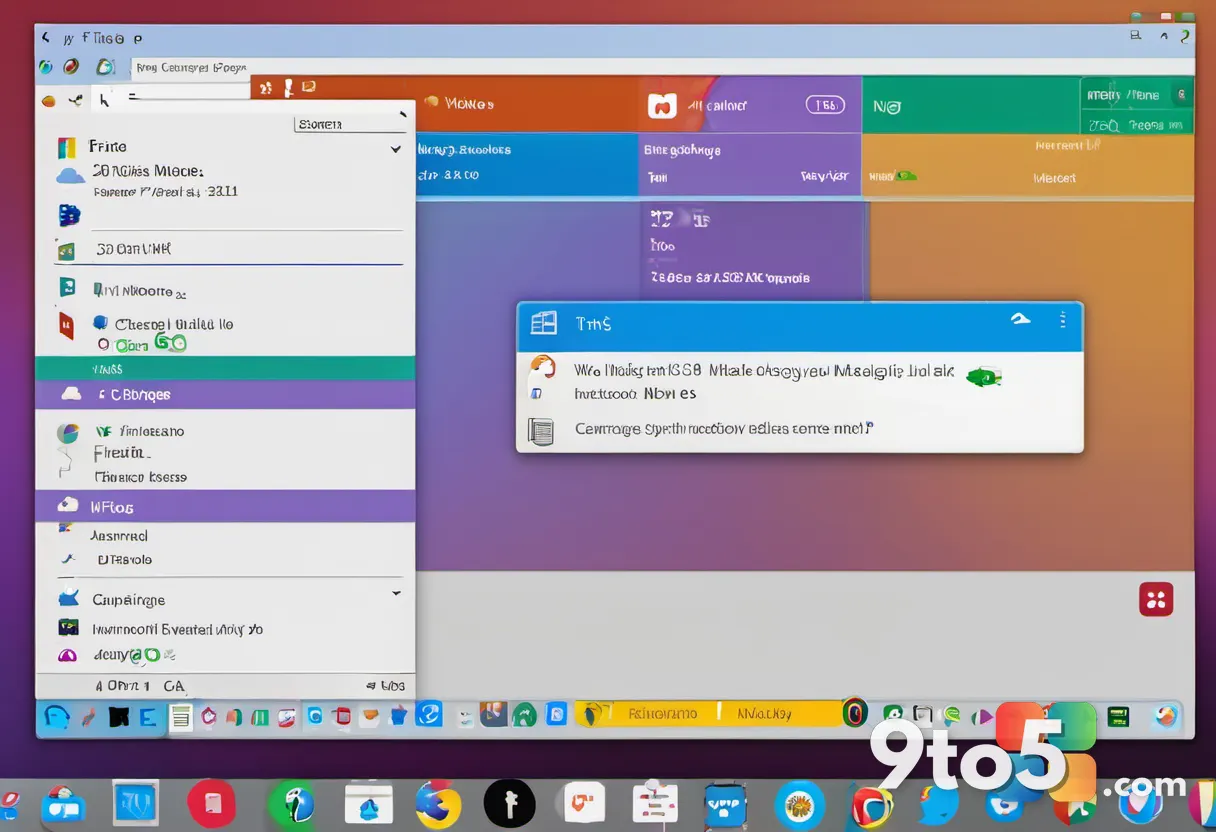 A close-up of a Windows desktop showing the Firefox icon options in a settings menu, highlighting a rainbow pride icon a
