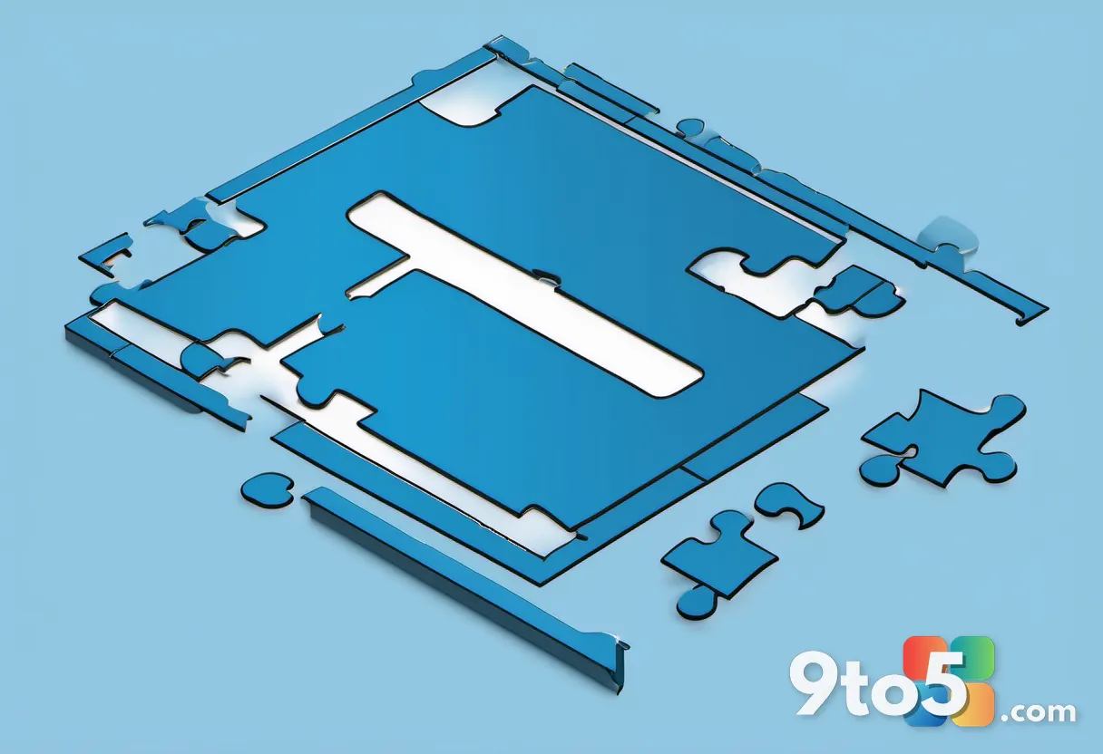 A minimalist illustration of a broken puzzle piece sliding smoothly into place, symbolizing a resolved software installa
