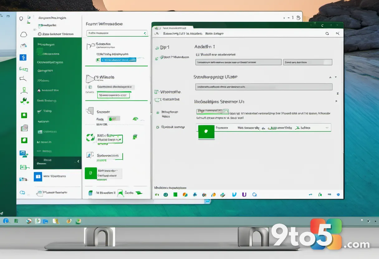 A Windows 11 desktop showing the Windows Update settings page with a green checkmark confirming your device is up to dat