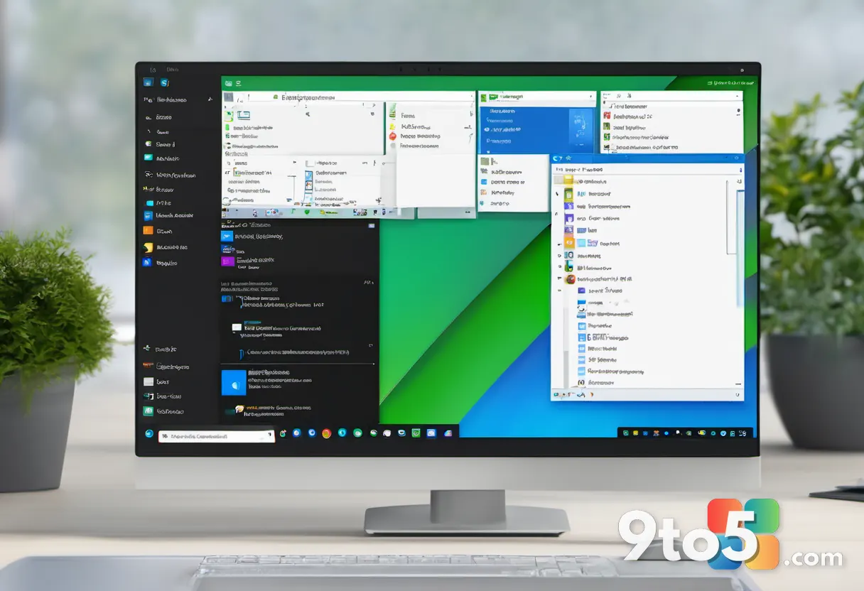 A clean desktop scene showing File Explorer open to the Windows folder with the SoftwareDistribution folder clearly visi