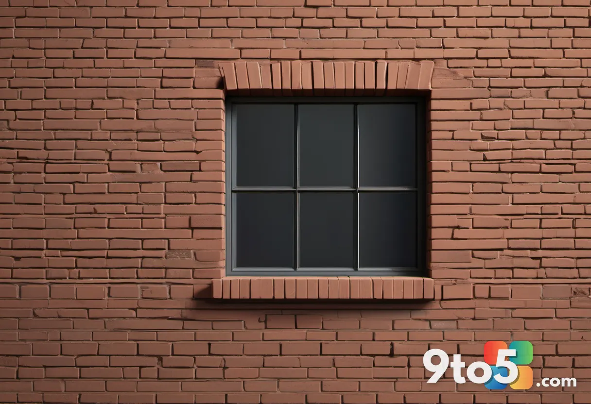 A close-up of a detailed brick wall with realistic weathering, visible mortar lines, and soft ambient light casting natu
