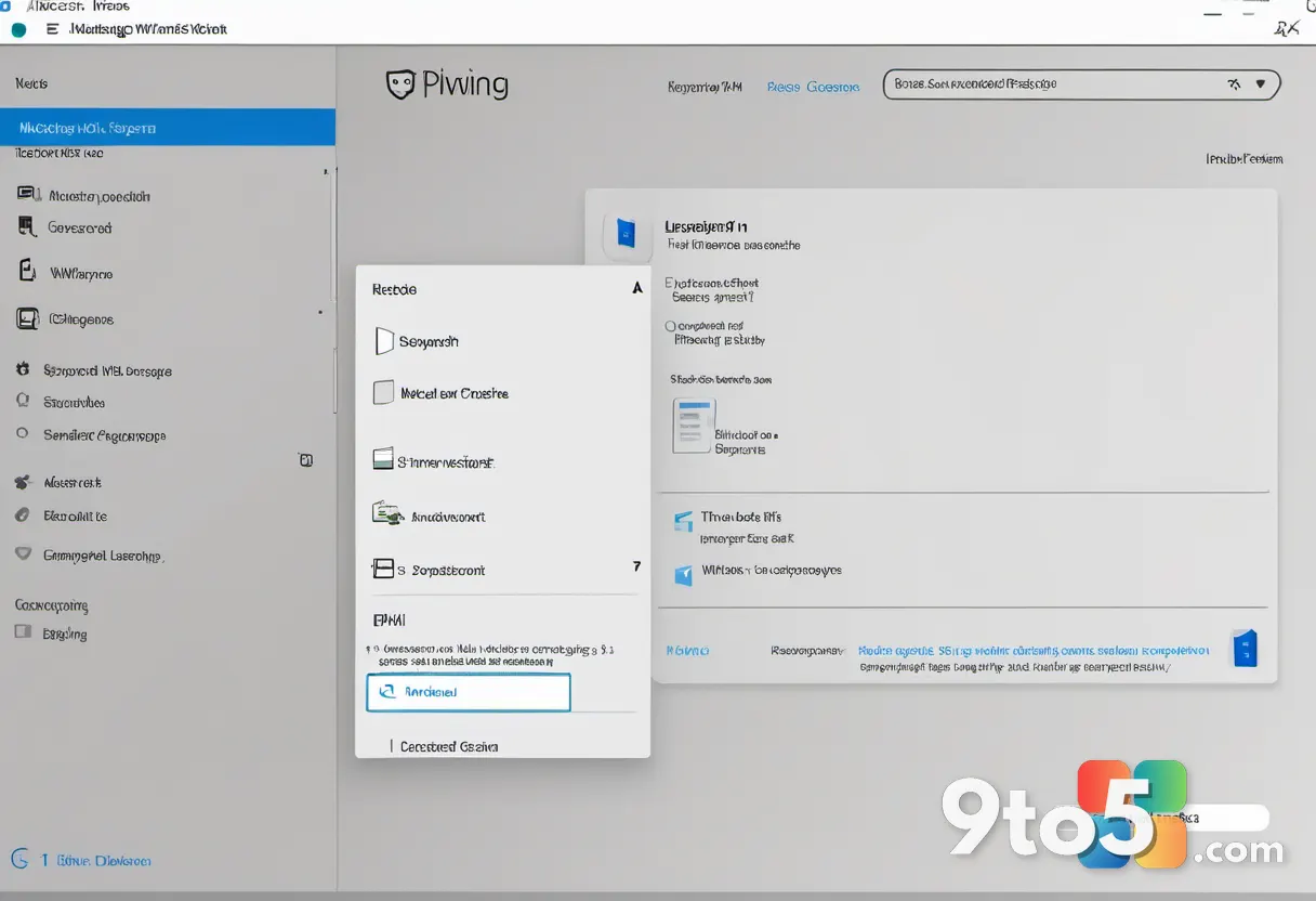 A close-up photograph of a Windows 11 Settings window open to the Sign-in options page, showing tiles for Password, PIN,