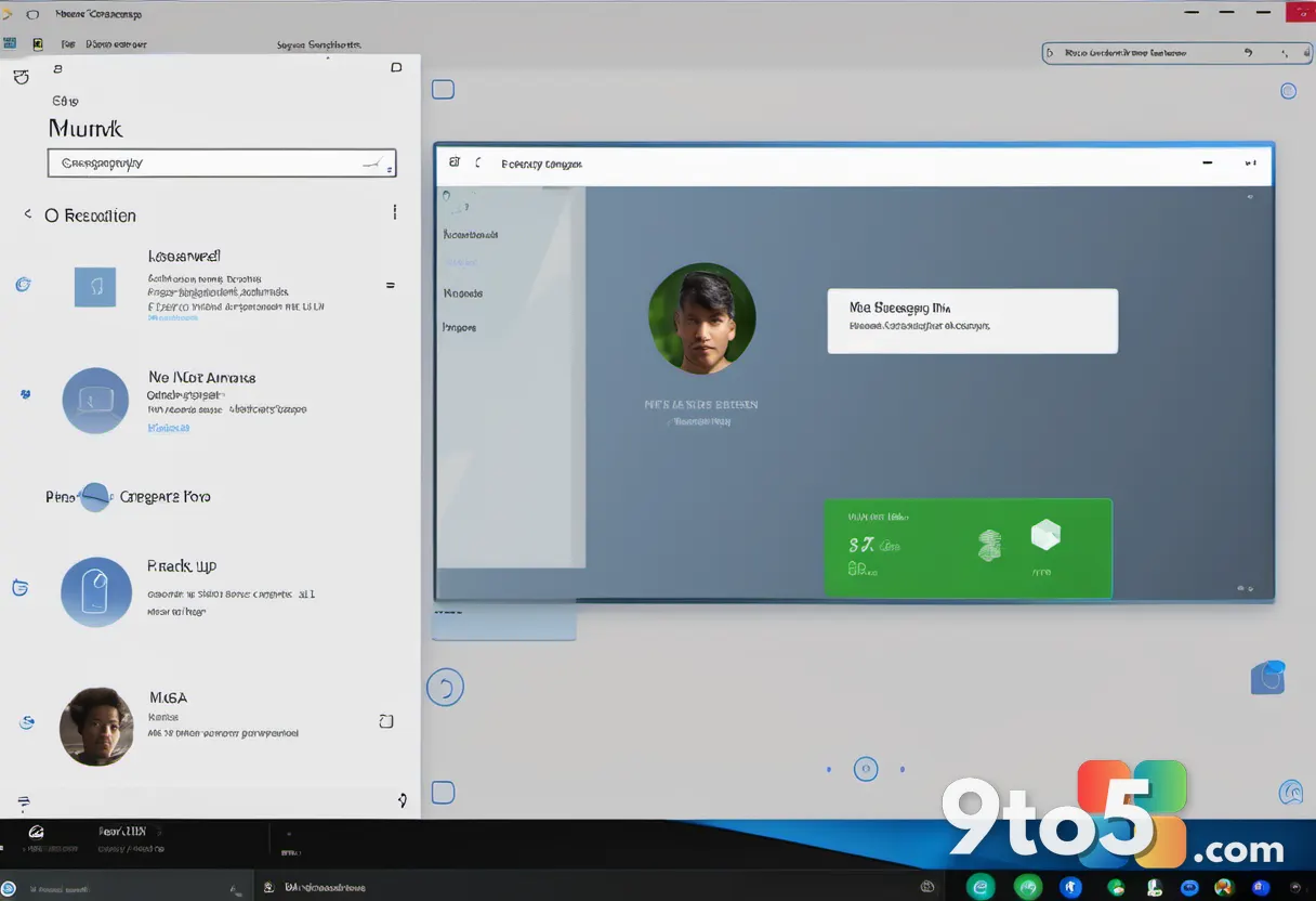 A Windows 11 lock screen displaying the face recognition scanning animation with a user's face positioned inside the on-