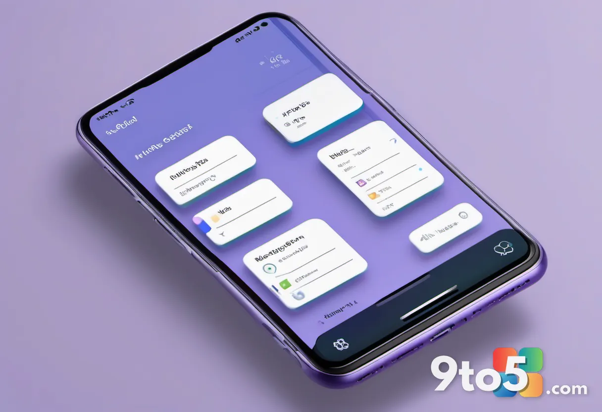 Clean screenshot-style illustration of a phone settings menu with a highlighted vibration-pattern option, soft purple an