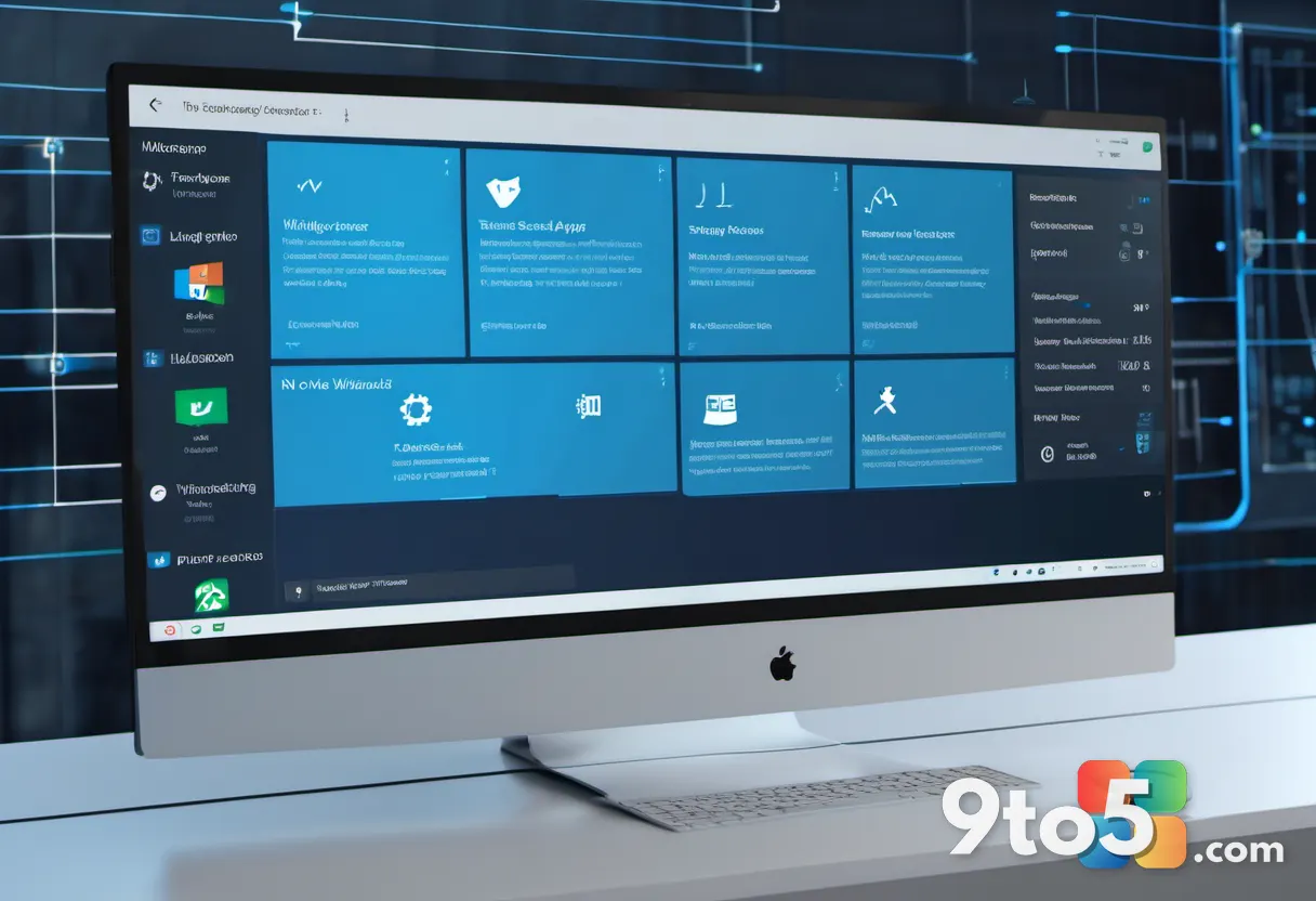 A clean screenshot-style illustration of the Windows Security app dashboard showing the Virus & threat protection tile h