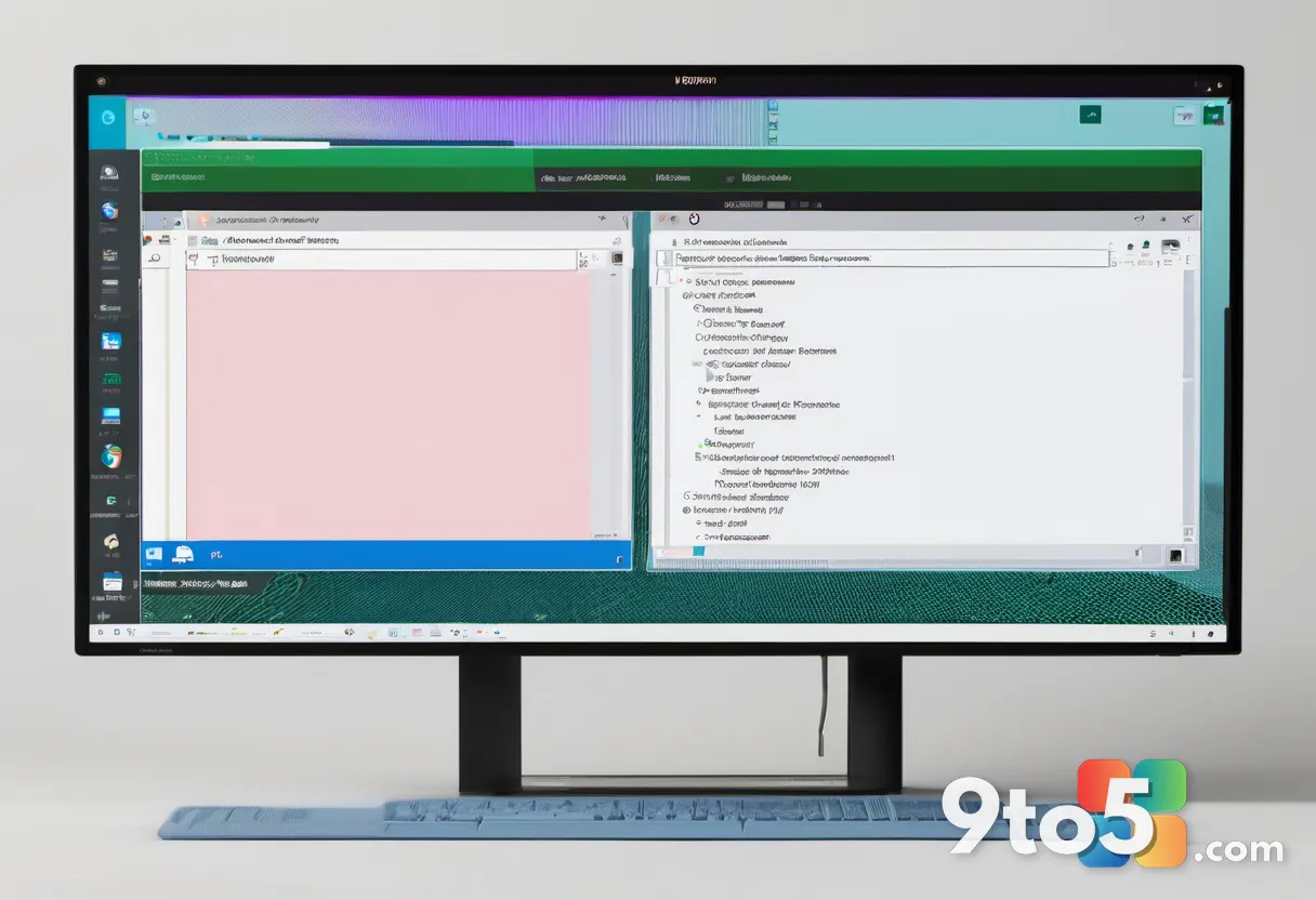 Close-up of a computer monitor showing the Windows 11 Scan options menu with four selectable scan types highlighted by a