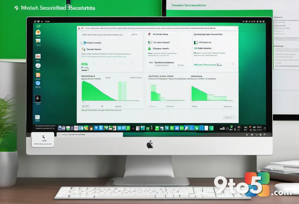 Laptop screen showing a Windows Security scan results page with a green shield icon and a list of quarantined files, vie
