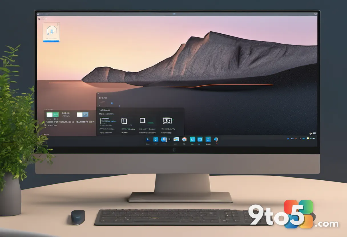 A Windows 11 desktop after a successful system restore, showing the notification bar confirming the operation completed.