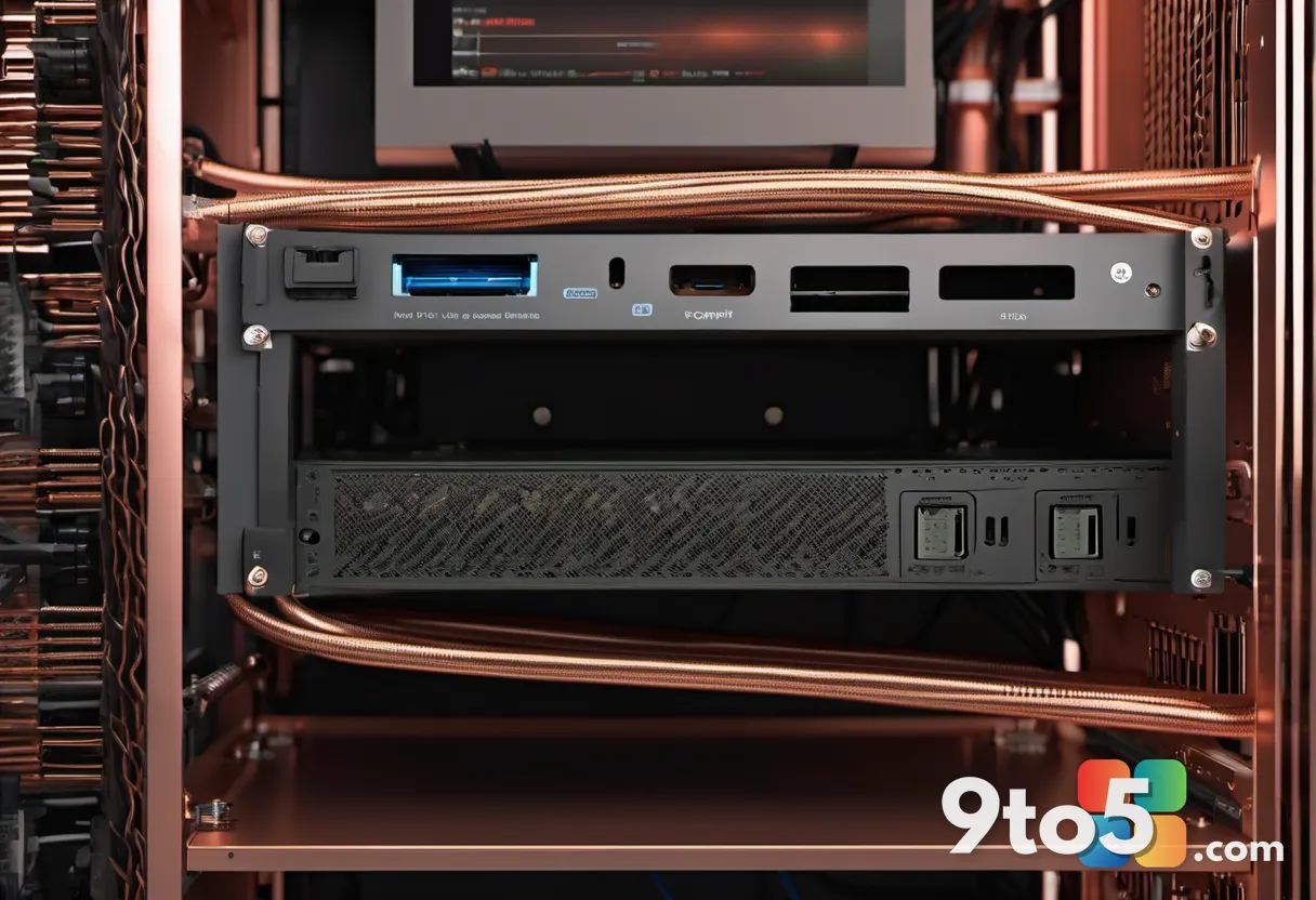 A close-up photograph of copper antenna cables neatly routed inside an open desktop computer chassis, highlighting the i