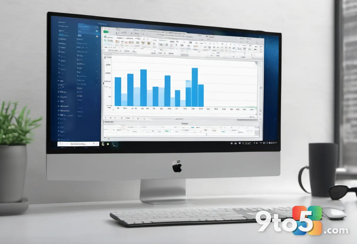 A close-up view of a LibreOffice Calc spreadsheet filled with data cells and a chart on a computer screen, soft focus ba