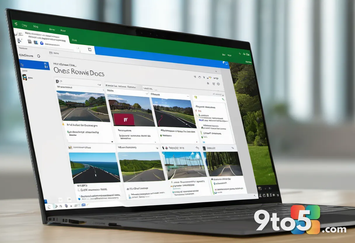 A close-up photograph of a modern laptop screen displaying the Microsoft 365 Roadmap webpage, with a focus on the text '