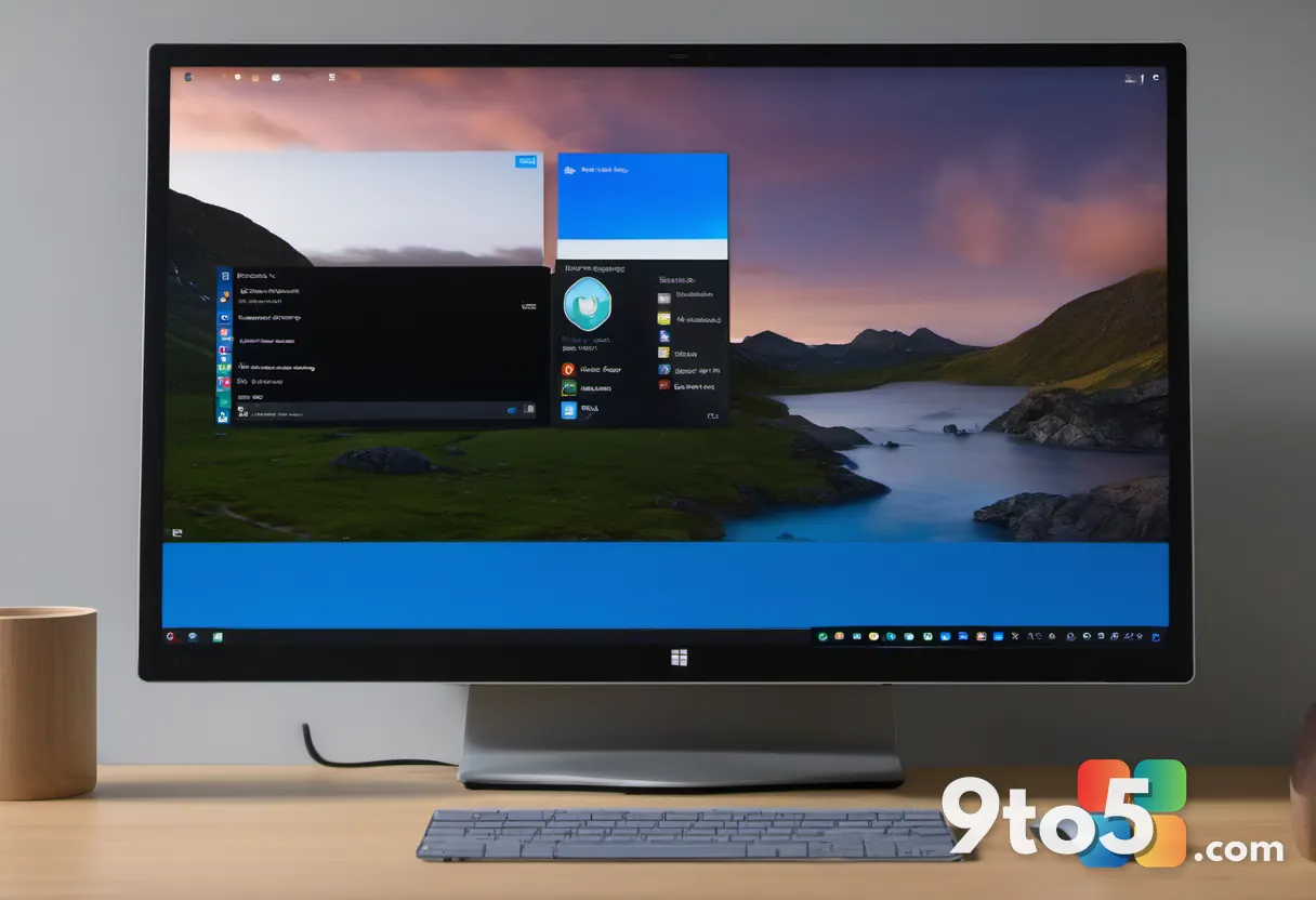 A close-up, high-quality photograph of a Windows 11 desktop screen displaying the Start menu with the new OneDrive Photo